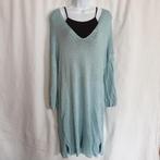 Mooie blauwe gehaakte jurk, viscose met linnen,  XL Sandwich, Blauw, ., Maat 46/48 (XL) of groter, Ophalen of Verzenden