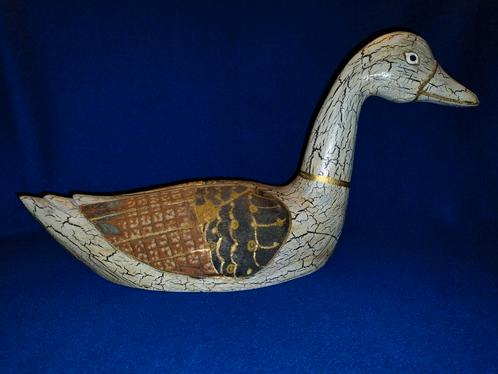 Lokeend / duck decoy uit Indonesië H20cm/L39cm, Antiek en Kunst, Kunst | Beelden en Houtsnijwerken, Ophalen of Verzenden