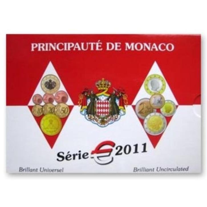 BU set Monaco 2011 - 1 cent t/m 2 euro + 2 euro CC - Blister, Postzegels en Munten, Munten | Europa | Euromunten, Setje, Overige waardes