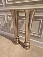 2x Colmore massief metaal vazen vaas potten Eric kuster stij, Huis en Inrichting, Overige materialen, Overige kleuren, Ophalen of Verzenden