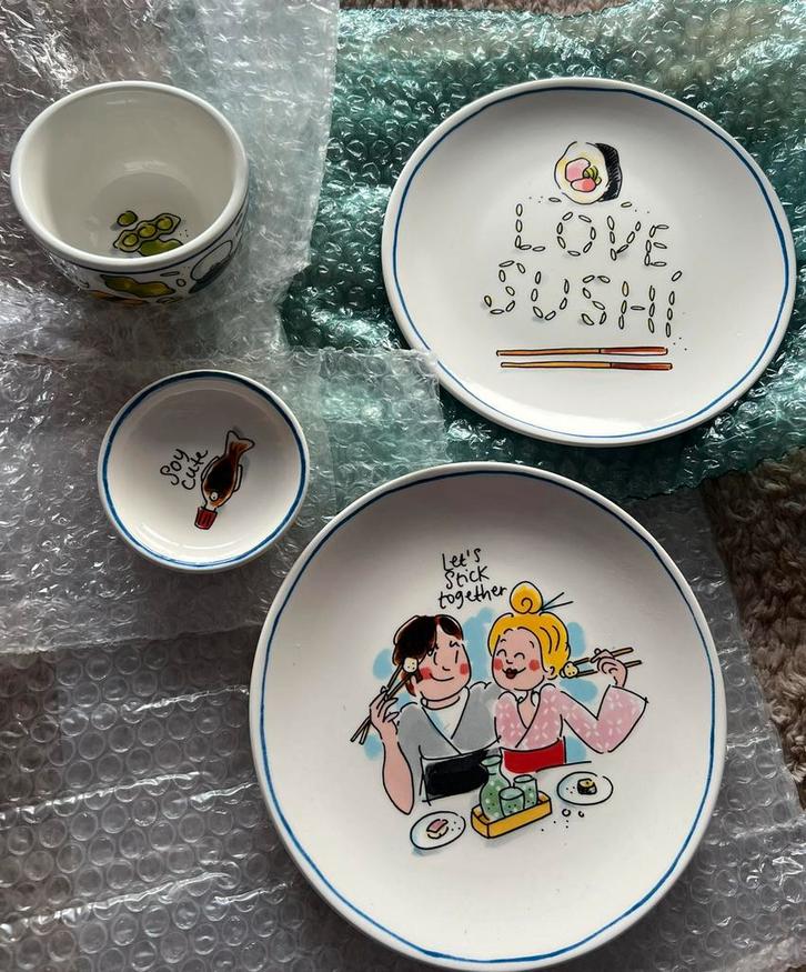 Blond Amsterdam servies Sushi, Huis en Inrichting, Keuken | Servies, Nieuw, Bord(en), Blond Amsterdam, Aardewerk, Ophalen