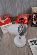 3x spots ST1 jaren 70 80, design e27. SPOTLIGHT wit, Huis en Inrichting, Lampen | Spots, Overige materialen, Vintage, Ophalen of Verzenden