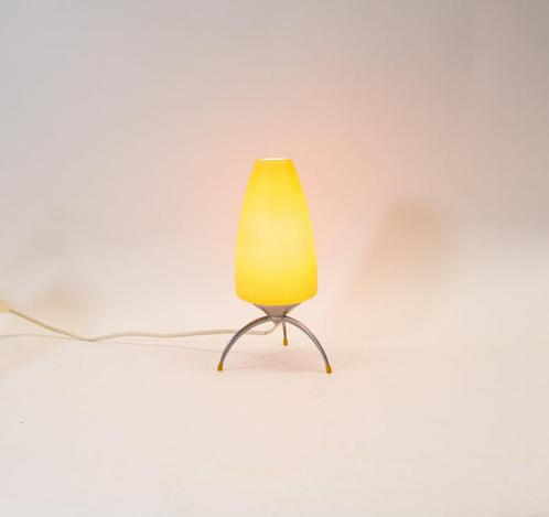 Vintage Ikea tafellampje raket, Huis en Inrichting, Lampen | Tafellampen, Gebruikt, Minder dan 50 cm, Glas, Metaal, Ophalen