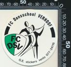 Sticker: FC Dansschool Verhoof, Verzenden, Zo goed als nieuw, Bedrijf of Vereniging