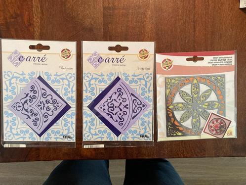 Embossing mallen Set van 3 stuks, Hobby en Vrije tijd, Kaarten | Zelf maken, Zo goed als nieuw, Pons of Mal, Overige thema's, Ophalen of Verzenden