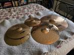 Verschillende PAISTE cymbals (crash, ride, hi-hat, splash), Gebruikt, Ophalen of Verzenden, Drums of Percussie