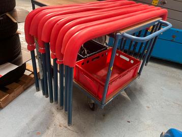 Eurokraft Pro Platentransportwagen insteekbeugels + rubber ! beschikbaar voor biedingen