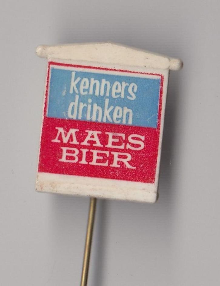 Maes Bier speldje, Verzamelen, Speldjes, Pins en Buttons, Gebruikt, Speldje of Pin, Overige onderwerpen, Ophalen of Verzenden