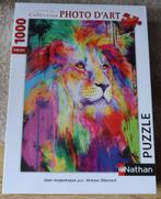 Legpuzzel Nathan - 1000 stukjes - Lion Majestueux, Ophalen of Verzenden, 500 t/m 1500 stukjes, Nieuw, Legpuzzel