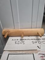 Houten Kapstok - Natuurlijke Look, Wandkapstok, Gebruikt, Ophalen of Verzenden, Minder dan 100 cm