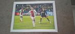 Gesigneerde foto in lijst Davy Klaassen, Verzamelen, Sportartikelen en Voetbal, Ophalen of Verzenden, Zo goed als nieuw, Spelerskaart