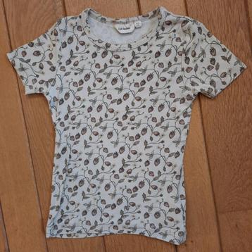 Lil' Atelier t- shirt ecru aardbeien maat 116 beschikbaar voor biedingen
