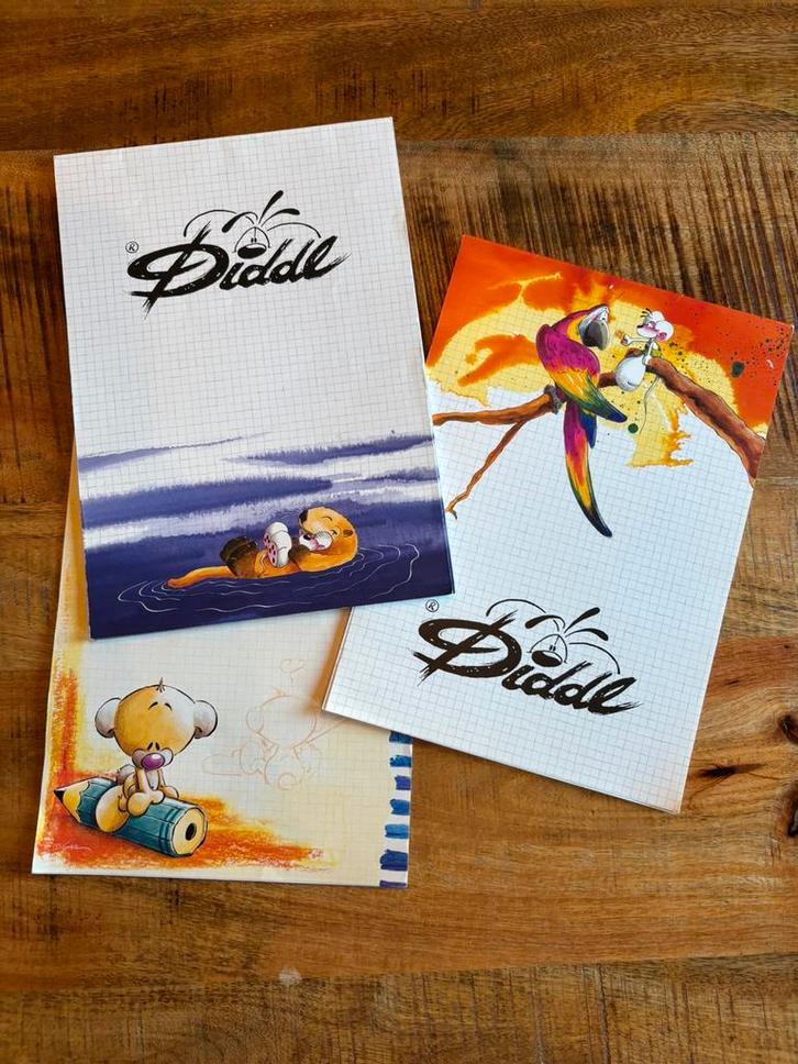 Diddl blaadjes A4 wit gekleurd zeldzaam, Verzamelen, Diddl, Zo goed als nieuw, Papier, Kaart of Schrift, Verzenden