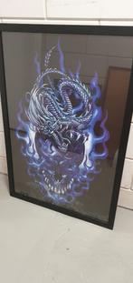 Drakenposter met schedel, Ophalen, Met lijst, A1 t/m A3, Overige onderwerpen