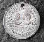 penning 25 jaar kroningsfeest Willem III en Sophie 1849-1874, Ophalen of Verzenden, Overige materialen, Nederland
