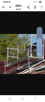 Dakkapelsteiger met loopplank - Goede staat!, Doe-het-zelf en Verbouw, Steigers, Ophalen of Verzenden