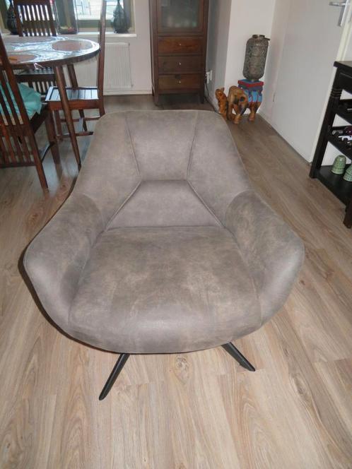 fauteuil grijs leenbakker, Huis en Inrichting, Fauteuils, Gebruikt, Stof, 50 tot 75 cm, Minder dan 75 cm, Ophalen