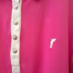 Golfino knal roze polo shirt met wit en knoopjes 44-46 44647, Kleding | Dames, T-shirts, Maat 42/44 (L), Ophalen of Verzenden