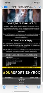 Hyrox gent solo dames, Tickets en Kaartjes, Twee personen