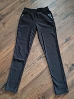 Zwarte broek met lederlook details - S/M, Zwart, Ophalen of Verzenden, Zo goed als nieuw, Maat 36 (S)