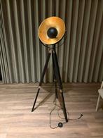 Vloerlamp Brugge Leenbakker - Goud Zwart, Ophalen, Zo goed als nieuw, Metaal, 150 tot 200 cm