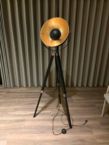 Vloerlamp Brugge Leenbakker - Goud Zwart beschikbaar voor biedingen