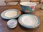 PIP Studio Blushing Birds blauw/groen servies, Ophalen of Verzenden, Nieuw, Porselein, Overige stijlen