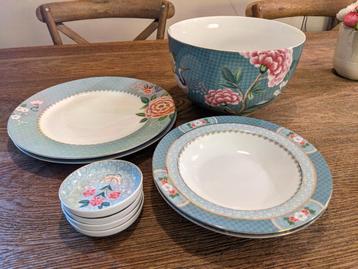 PIP Studio Blushing Birds blauw/groen servies beschikbaar voor biedingen