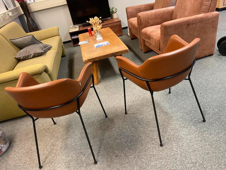 2 Goossens Kuipstoelen - Gebruikt, Antiek en Kunst, Antiek | Meubels | Stoelen en Banken, Ophalen