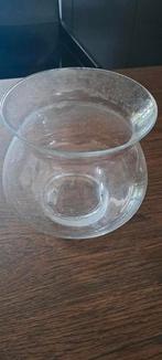 Glazen vaas of vissenkom 18 hoog, breedste 22 cm, incl.stof, Ophalen, Overige kleuren, Minder dan 50 cm, Glas