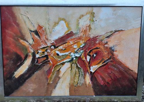Schilderij van  JOCHEM DE GRAAF  90cm x 130cm (incl lijst), Antiek en Kunst, Kunst | Schilderijen | Abstract, Ophalen