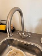 RVS Kraan - Klassiek Design, Doe-het-zelf en Verbouw, Sanitair, Ophalen, Gebruikt, Rvs, Kraan