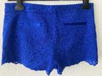 Flavio Castellani kobalt blauw kant short mini, Maat 38/40 (M), Flavio Castellani, Kort, Zo goed als nieuw