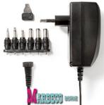 Universele AC Adapter, 3/ 4,5/ 5/ 6/ 7,5/ 9 en 12 V, 2250mA, Audio, Tv en Foto, Opladers, Nedis, Nieuw, Info@marbeco.nl, Ophalen of Verzenden