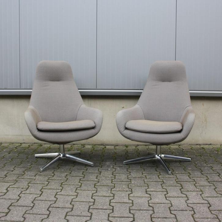 Pode Sparkle Two fauteuils | Kvadrat stof |, Huis en Inrichting, Fauteuils, Gebruikt, Metaal, Stof, 50 tot 75 cm, 75 tot 100 cm