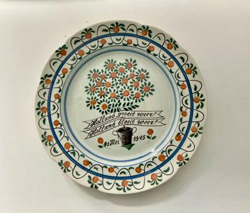 Gedenkbord bevrijding Nederland 5 mei 1945 beschikbaar voor biedingen