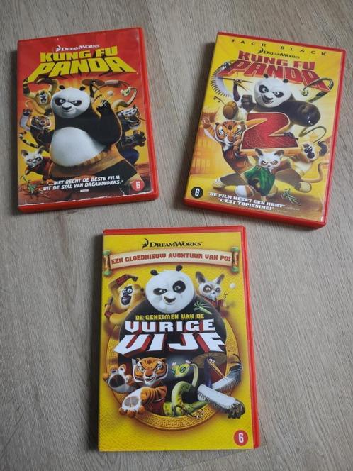 DVD Kung Fu Panda 1 en 2 en De geheimen van de vurige vijf, Cd's en Dvd's, Dvd's | Avontuur, Gebruikt, Vanaf 6 jaar, Ophalen of Verzenden