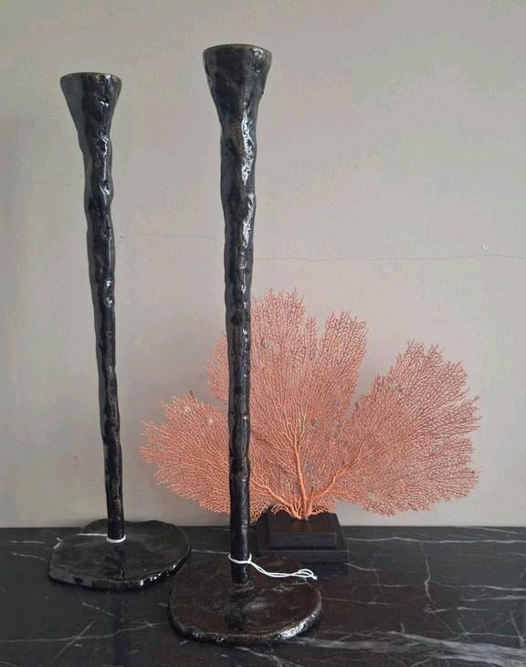 Zwart met gouden kaarsenstandaards van Light & Living Nieuw, Huis en Inrichting, Woonaccessoires | Kandelaars en Kaarsen, Nieuw