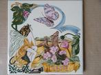Vintage Sphinx tegels tegeltableau Lente zomer herfst winter, Antiek en Kunst, Ophalen of Verzenden