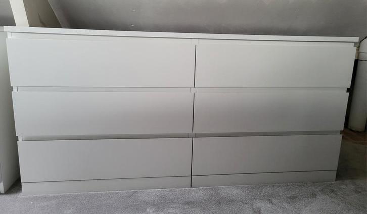 Ikea Malm ladekast met 6 lades, Huis en Inrichting, Kasten | Dressoirs, Gebruikt, 50 tot 100 cm, 25 tot 50 cm, Met lade(s), Overige materialen