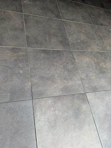 TE KOOP: Keramische tuintegels tegels 60x60x3 Antraciet beschikbaar voor biedingen