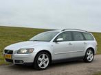 Volvo V50 2.5 T5 6-Bak 220PK Grijs | Xenon | leer | stoelver, Voorwielaandrijving, Zwart, 2521 cc, Handgeschakeld