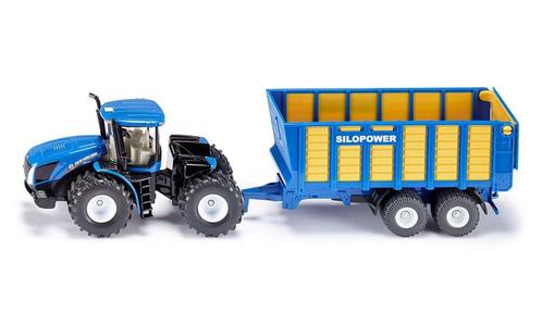 New Holland T9.560 knikarm traktor met tankwagen 1:50, Hobby en Vrije tijd, Modelauto's | 1:50, Nieuw, Hijskraan, Tractor of Landbouw