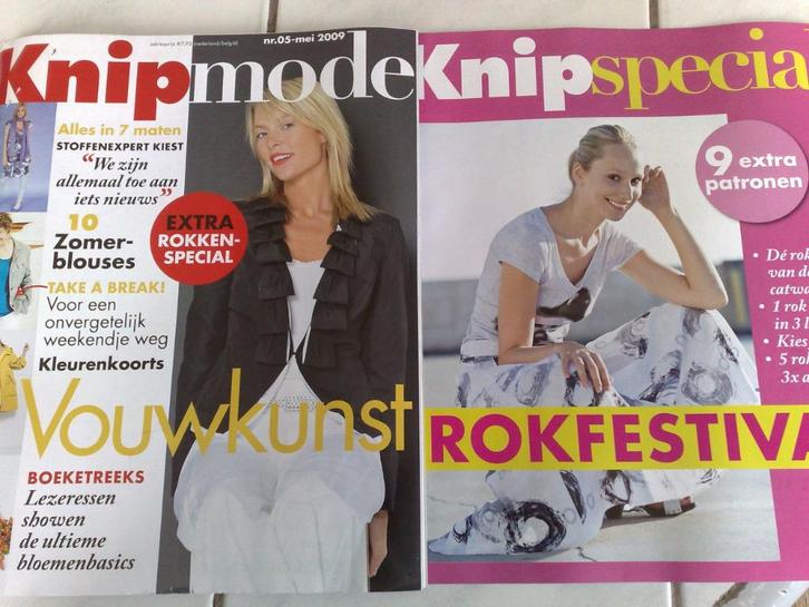 Knipmode mei nr. 5 / 2009 & special bijlage Rokken festival, Hobby en Vrije tijd, Kledingpatronen, Zo goed als nieuw, Vrouw, Knipmode
