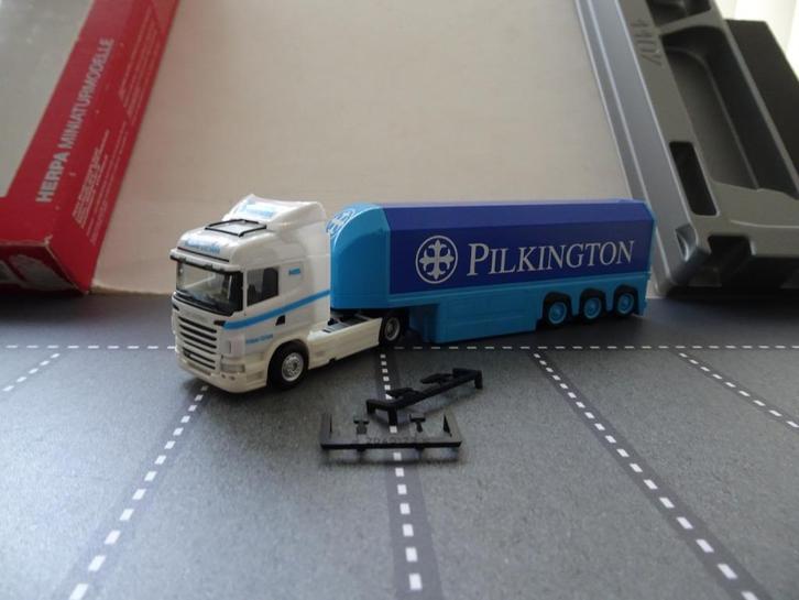 047 herpa 159899 nijman zeetank scania r09 highline 1:87, Hobby en Vrije tijd, Modelauto's | 1:87, Zo goed als nieuw, Bus of Vrachtwagen