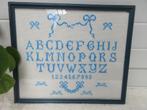 letterlap / geboorte merklap - blauw, Ophalen of Verzenden