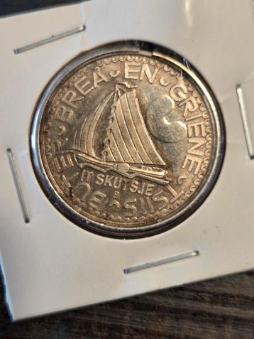 Zilveren ½ daelder. beschikbaar voor biedingen