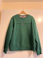 Tommy Hilfiger sweatshirt, heren, donkergroene, maat large, Ophalen of Verzenden, Zo goed als nieuw, Maat 52/54 (L), Groen