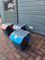 ecoplast afvalbak prullenbak is stapelbaar inhoud 28 liter, Kunststof, Gebruikt, 40 liter of meer, Ophalen of Verzenden