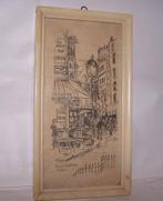 Prachtige vintage prent Montmartre Paris. Izgs., Antiek en Kunst, Ophalen of Verzenden